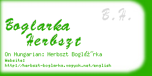 boglarka herbszt business card